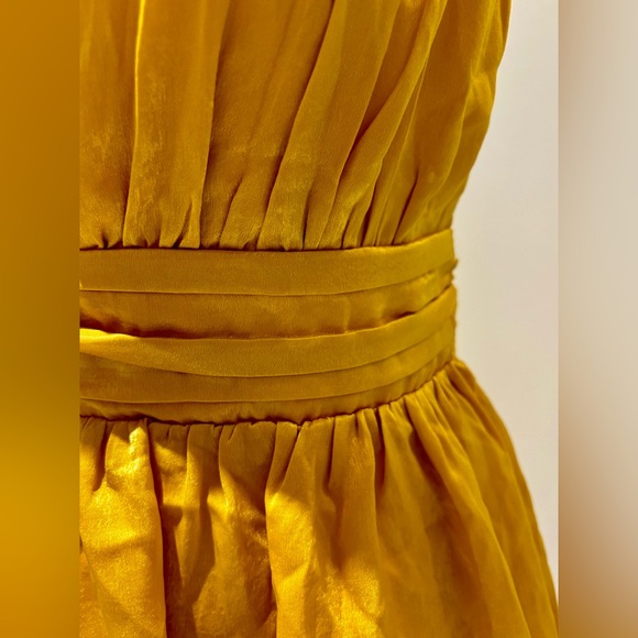Lulus Marigold/Canary tiered dress - Picture 4 of 13